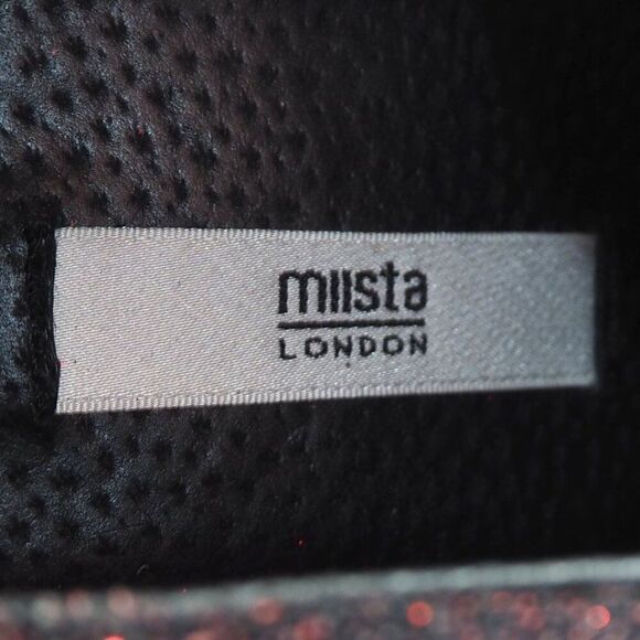 Miista London Sparkle Designers Fashion Sneakers Red / Black Women's 7/37 - Picture 11 of 12